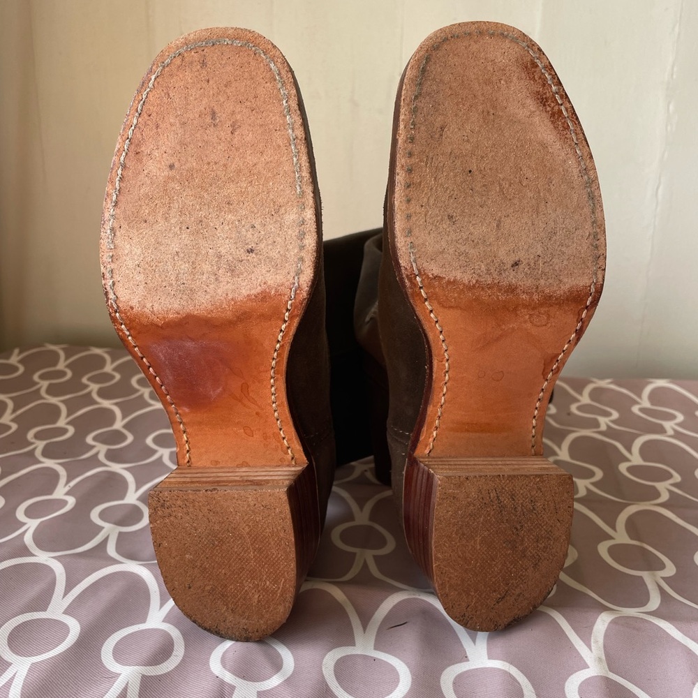 Frye Chocolate Suede Campus Boot - Picture 5 of 6